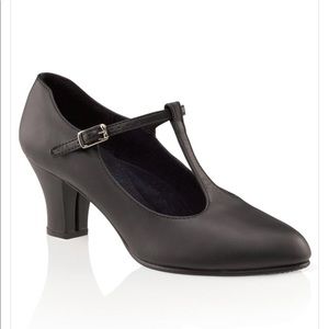 Capezio womens t-strap character/ballroom heels